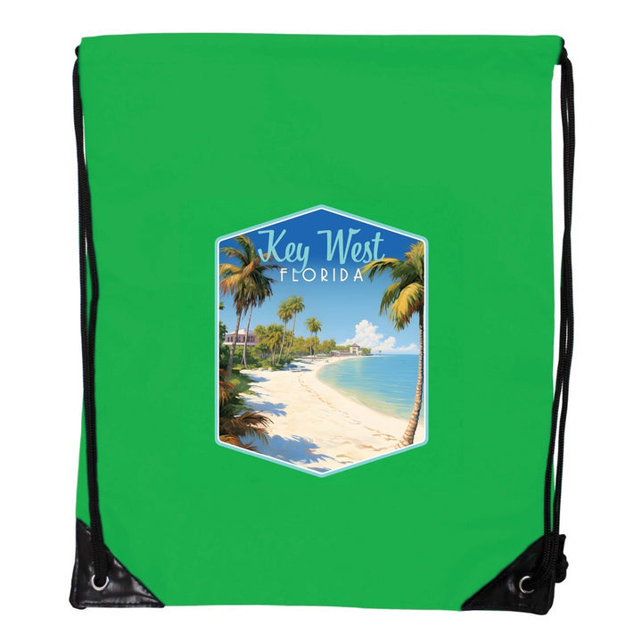 Key West Florida Design B Souvenir Cinch Bag with Drawstring Backpack Image 4