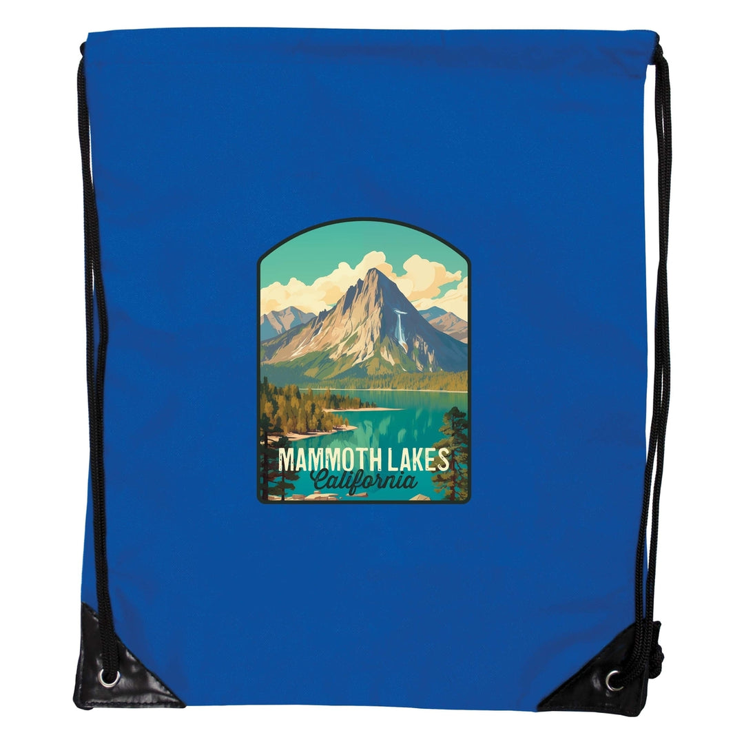 Mammoth Lakes California Design A Souvenir Cinch Bag with Drawstring Backpack Image 1