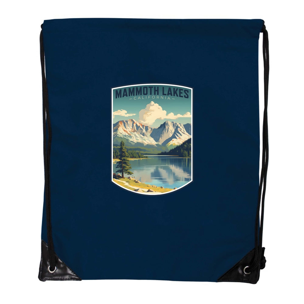 Mammoth Lakes California Design C Souvenir Cinch Bag with Drawstring Backpack Image 2