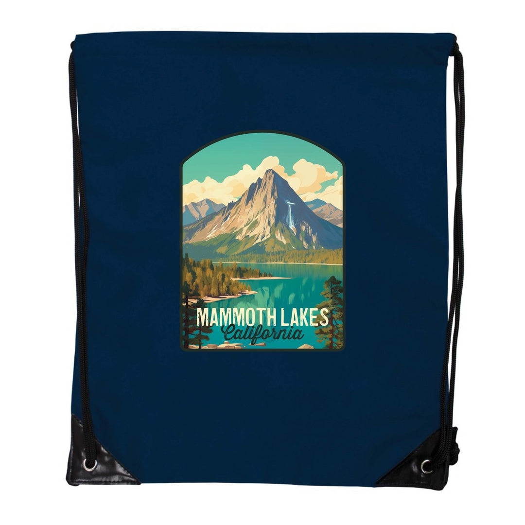 Mammoth Lakes California Design A Souvenir Cinch Bag with Drawstring Backpack Image 1