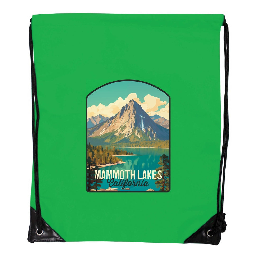 Mammoth Lakes California Design A Souvenir Cinch Bag with Drawstring Backpack Image 4