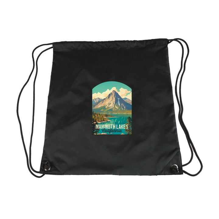 Mammoth Lakes California Design A Souvenir Cinch Bag with Drawstring Backpack Image 6