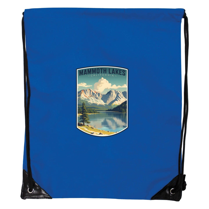 Mammoth Lakes California Design C Souvenir Cinch Bag with Drawstring Backpack Image 4