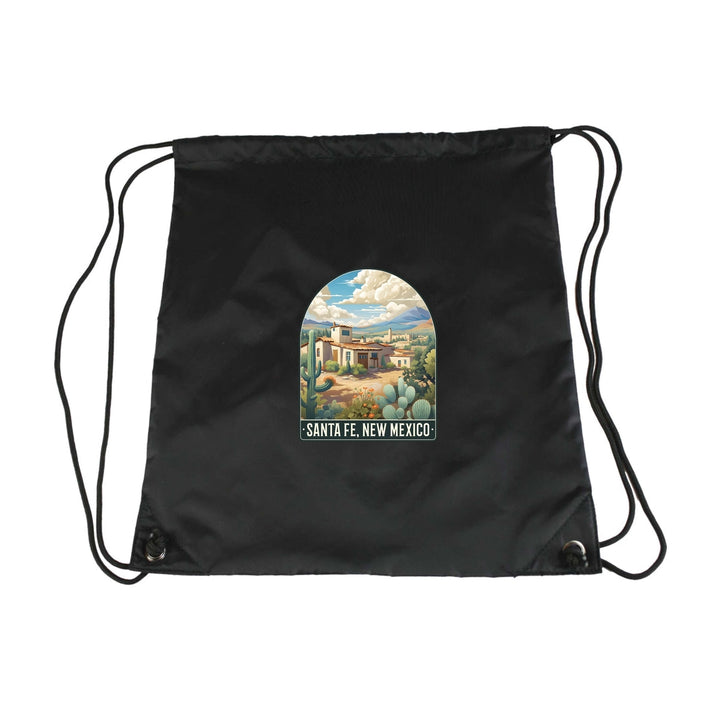 Santa Fe Mexico Design C Souvenir Cinch Bag with Drawstring Backpack Image 1