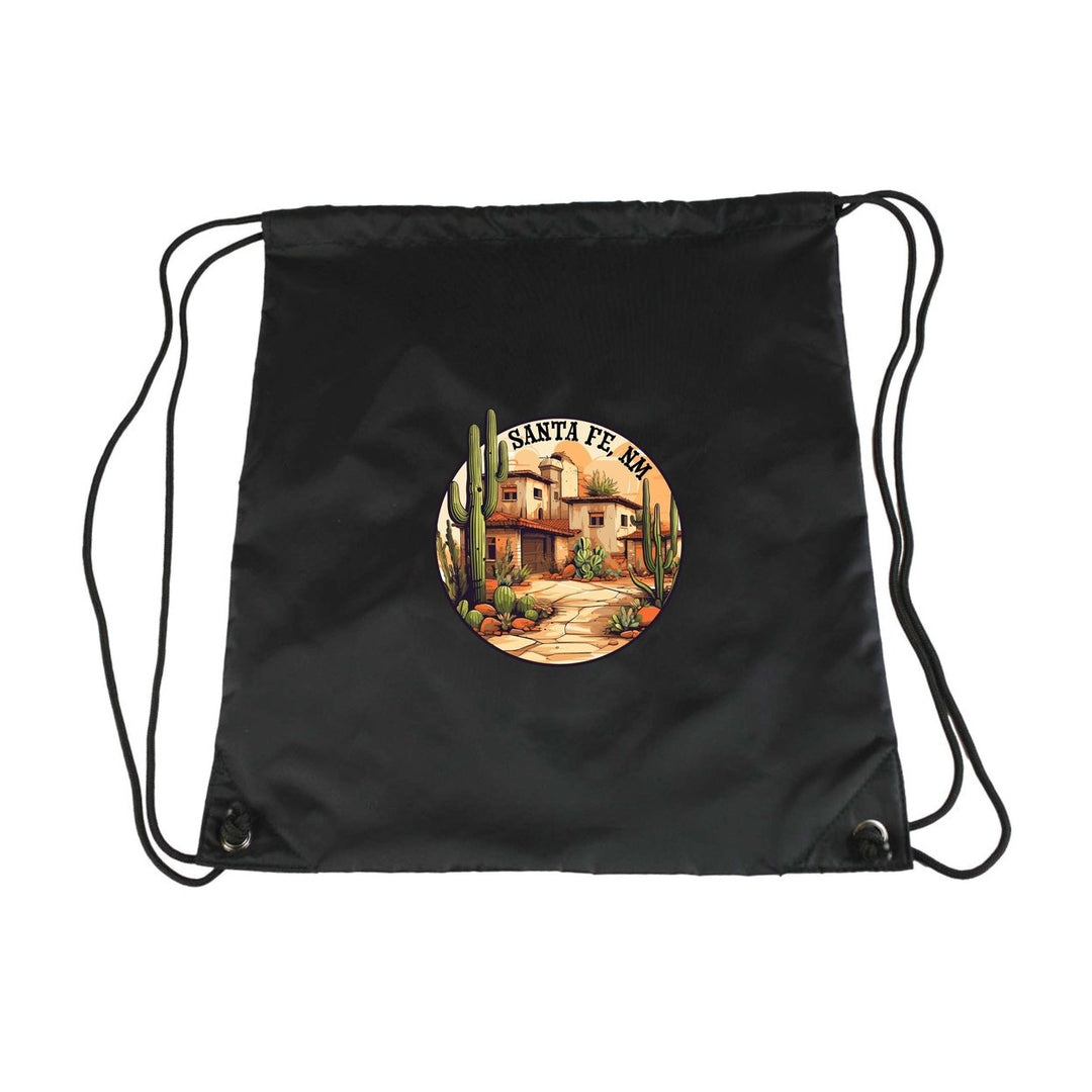 Santa Fe Mexico Design D Souvenir Cinch Bag with Drawstring Backpack Image 1