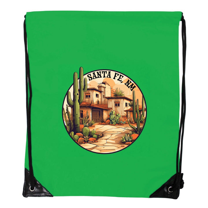 Santa Fe Mexico Design D Souvenir Cinch Bag with Drawstring Backpack Image 4