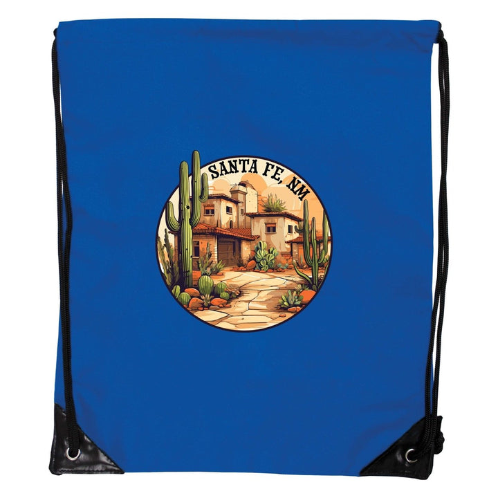 Santa Fe Mexico Design D Souvenir Cinch Bag with Drawstring Backpack Image 1