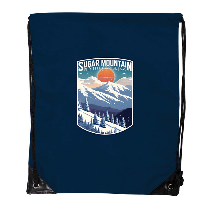 Sugar Mountain North Carolina Design A Souvenir Cinch Bag with Drawstring Backpack Image 3