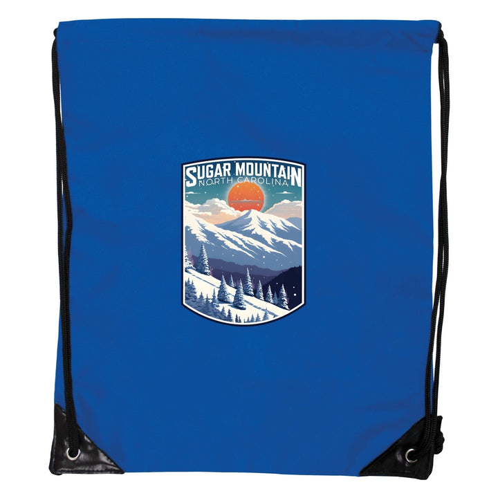 Sugar Mountain North Carolina Design A Souvenir Cinch Bag with Drawstring Backpack Image 4