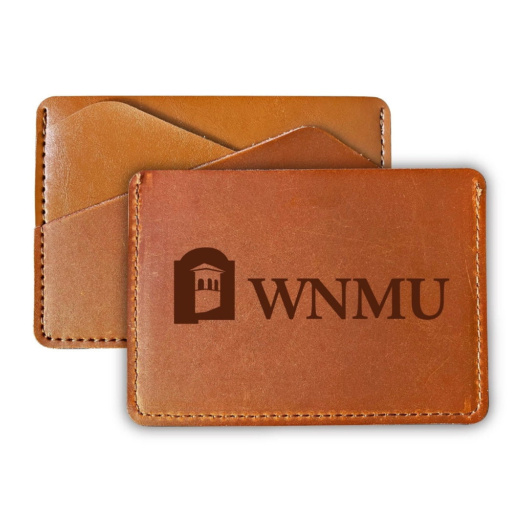 Western Mexico University Leather Card Holder Wallet Officially Licensed Collegiate Product Image 1