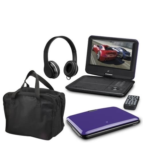 GPX 9" Portable DVD Player Bundle- Image 1