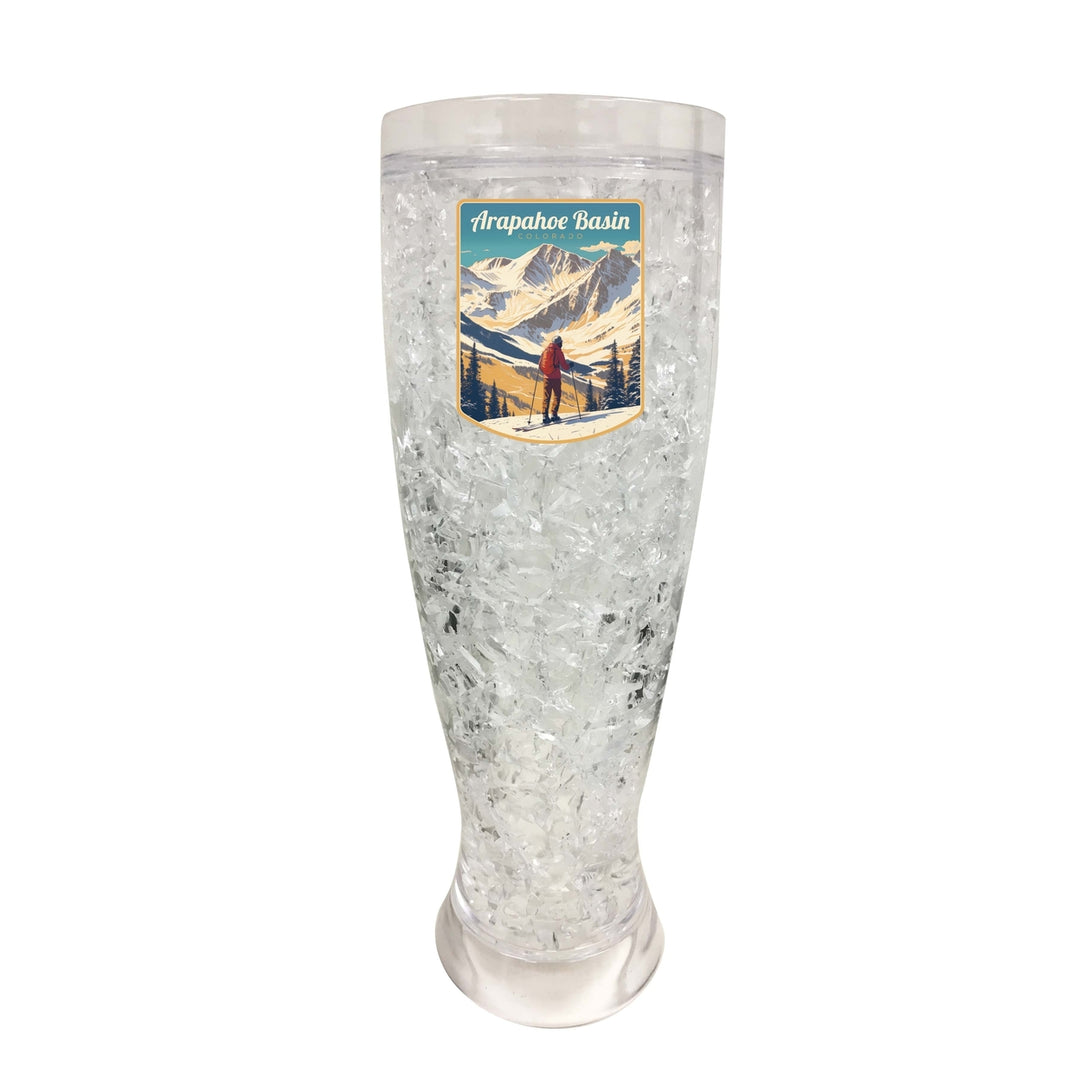 Arapahoe Basin Design A Souvenir 16 oz Plastic Broken Glass Frosty Mug Image 1