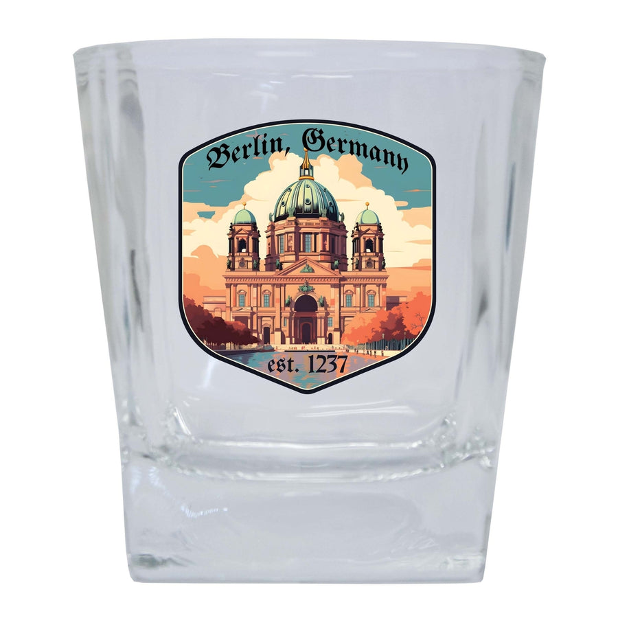 Berlin Germany Design B Souvenir 10 oz Whiskey Glass Rocks Glass Image 1