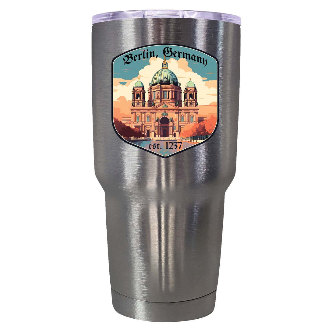 Berlin Germany Design B Souvenir 24 oz Insulated Stainless Steel Tumbler Image 2