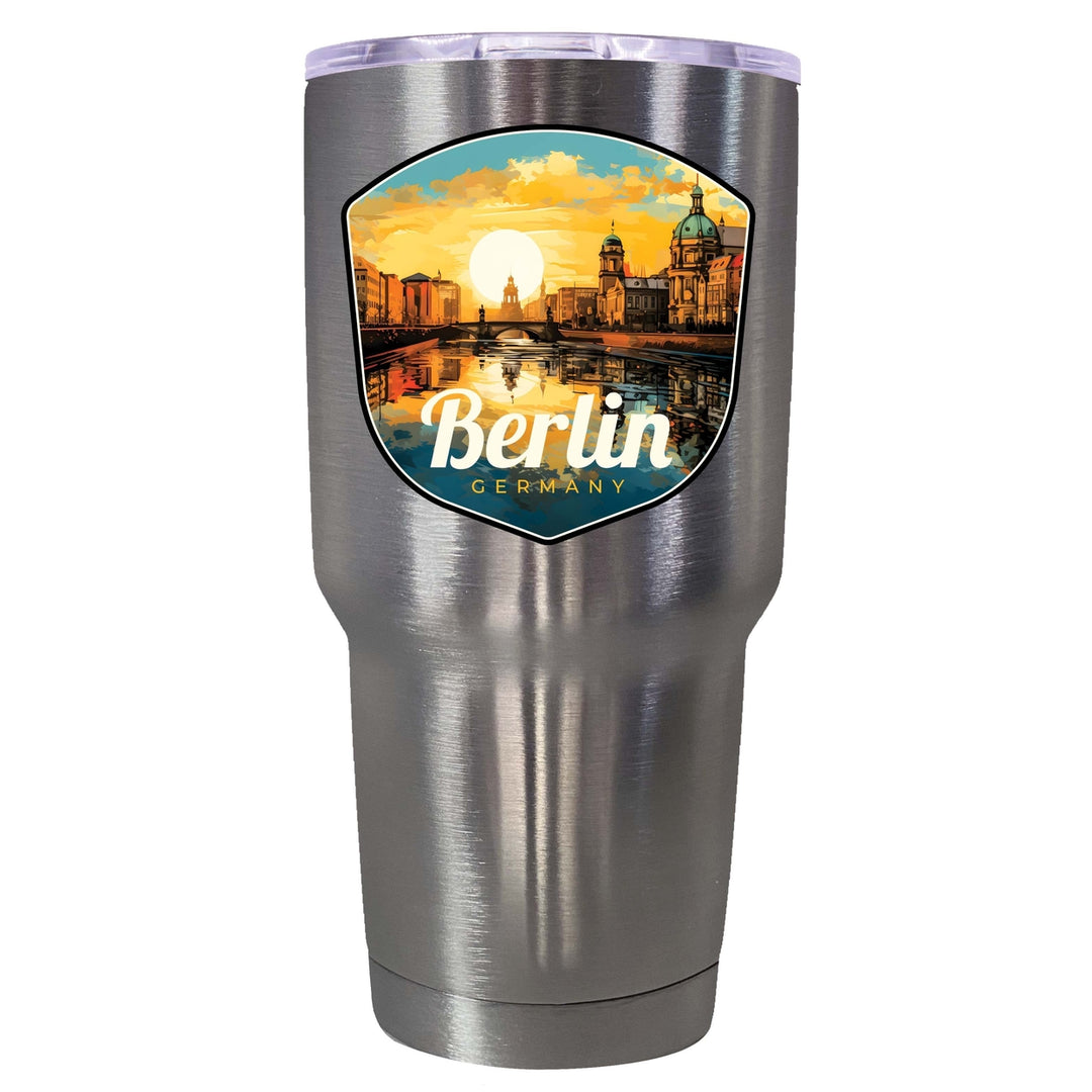 Berlin Germany Design C Souvenir 24 oz Insulated Stainless Steel Tumbler Image 2