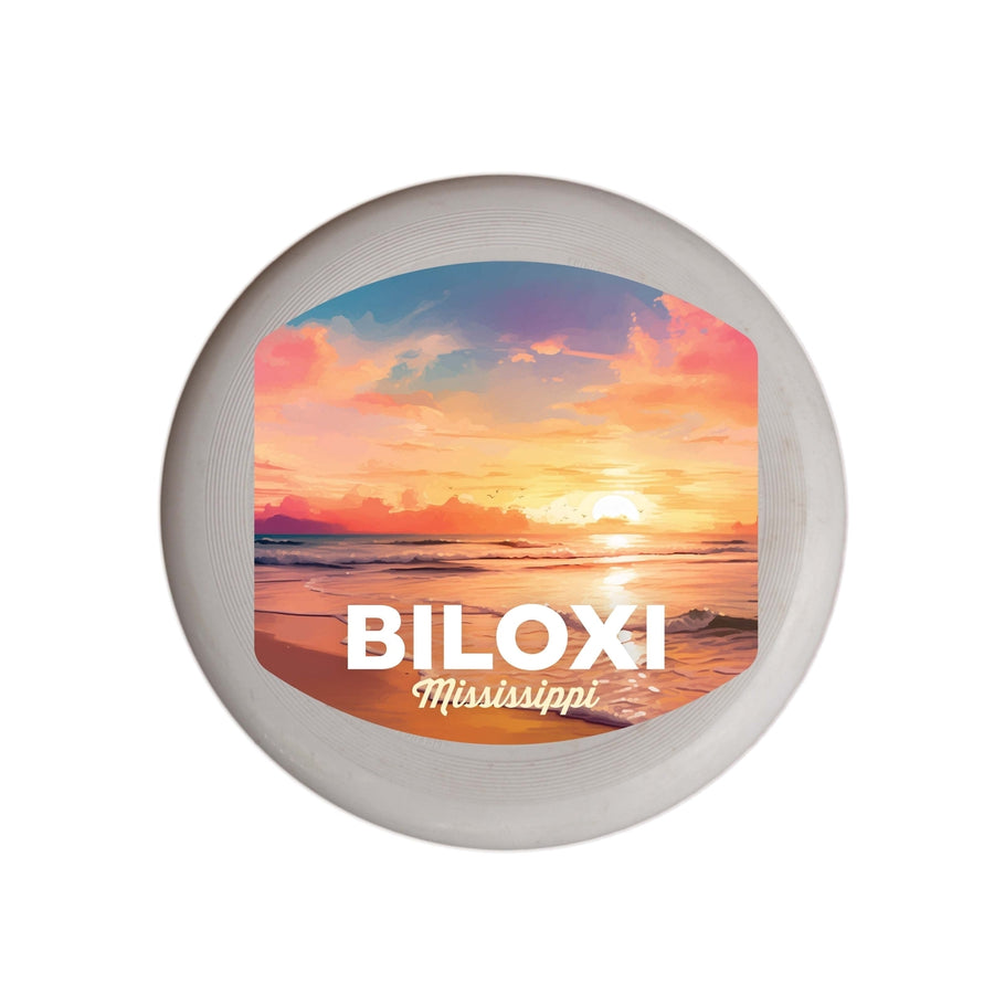 Biloxi Mississippi Design B Souvenir Frisbee Flying Disc Image 1