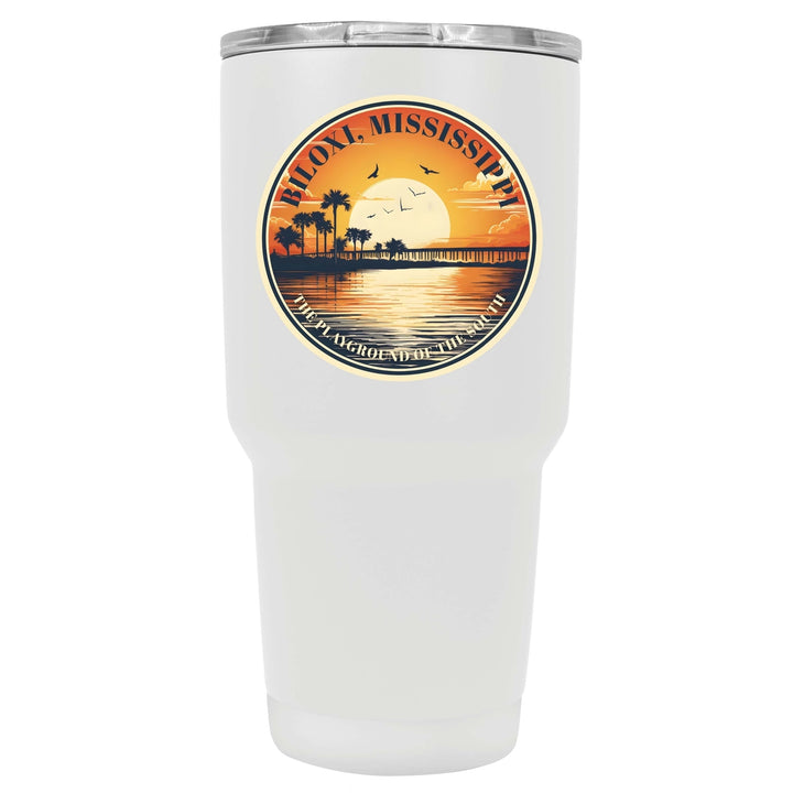 Biloxi Mississippi Design A Souvenir 24 oz Insulated Stainless Steel Tumbler Image 1