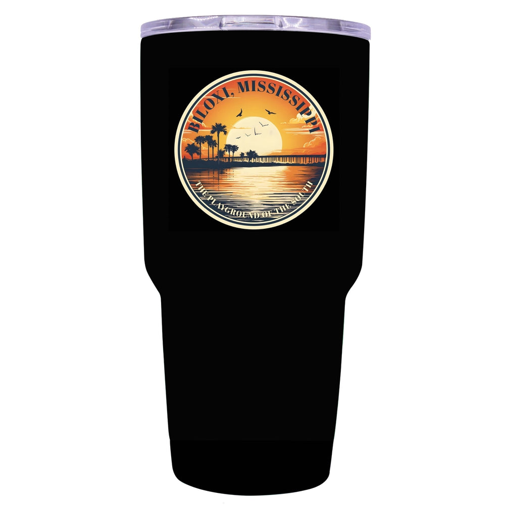 Biloxi Mississippi Design A Souvenir 24 oz Insulated Stainless Steel Tumbler Image 2