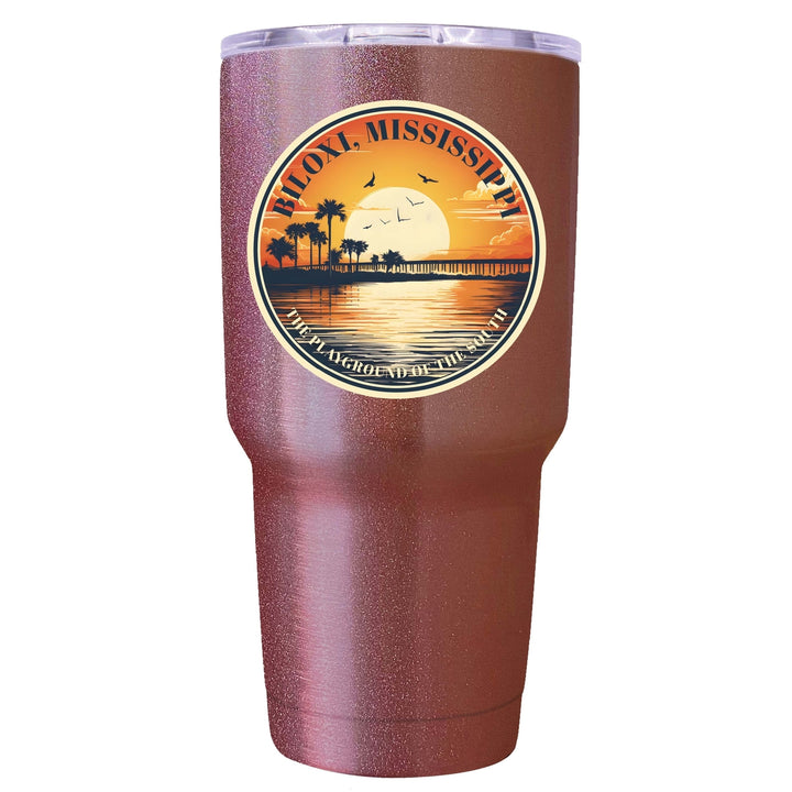 Biloxi Mississippi Design A Souvenir 24 oz Insulated Stainless Steel Tumbler Image 8