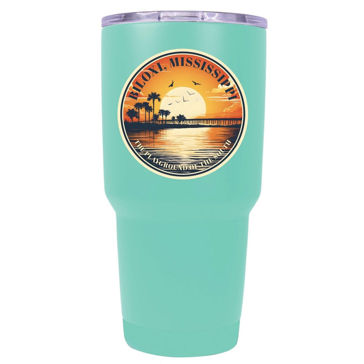 Biloxi Mississippi Design A Souvenir 24 oz Insulated Stainless Steel Tumbler Image 1