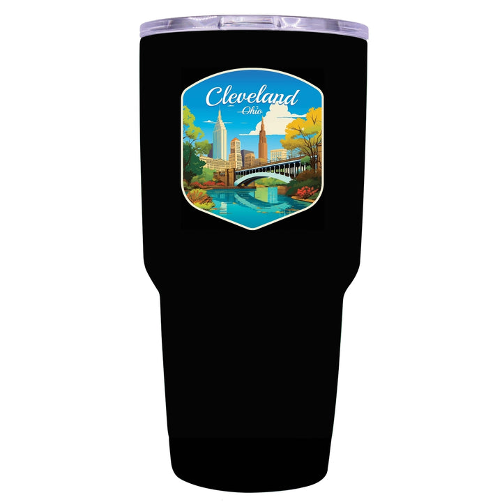 Cleveland Ohio Design B Souvenir 24 oz Insulated Stainless Steel Tumbler Image 4