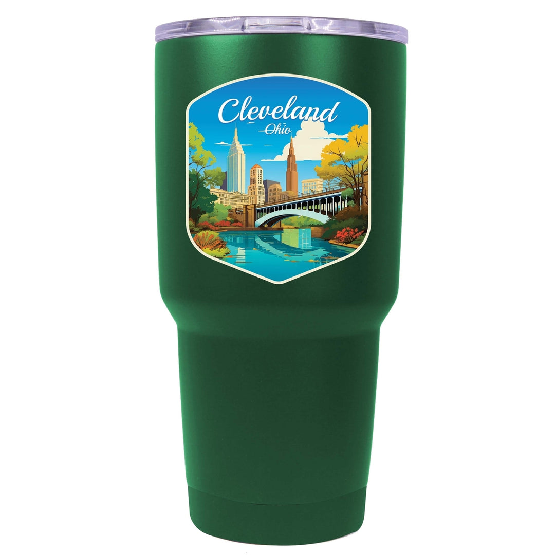 Cleveland Ohio Design B Souvenir 24 oz Insulated Stainless Steel Tumbler Image 8