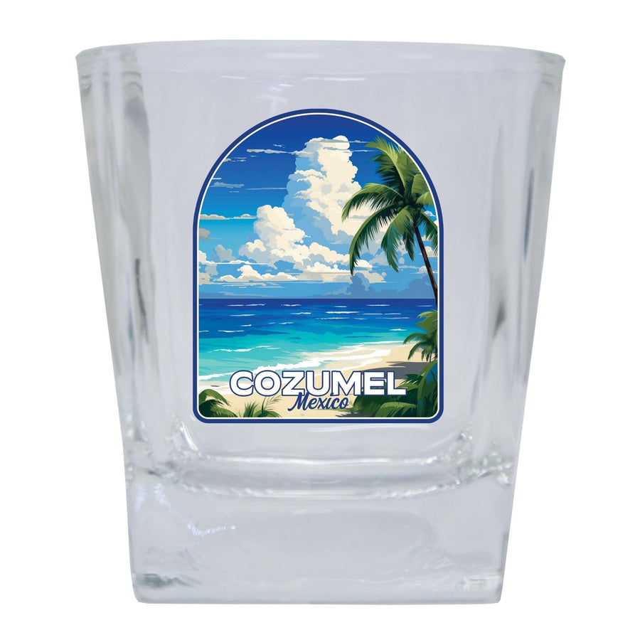Cozumel Mexico Design C Souvenir 10 oz Whiskey Glass Rocks Glass Image 1