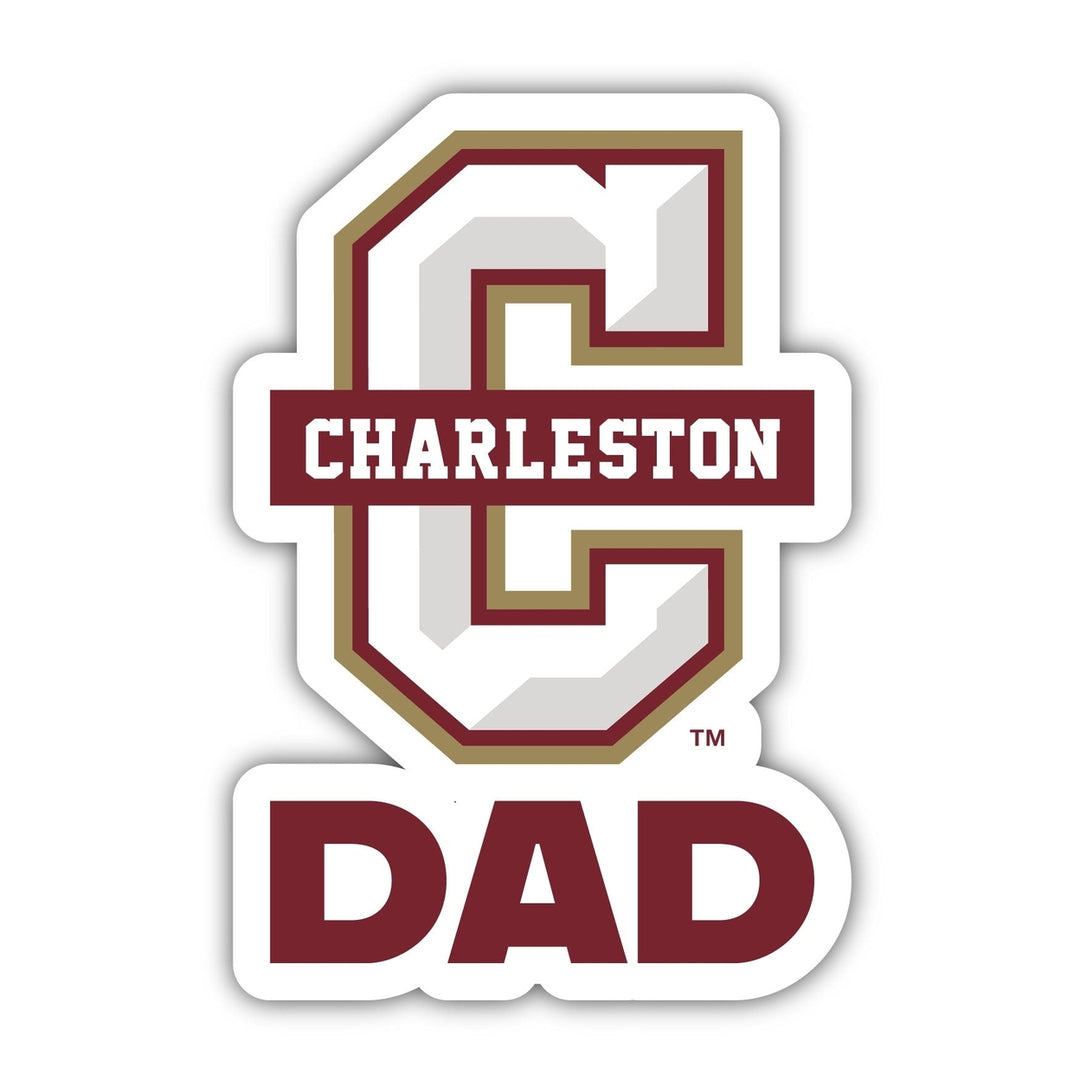 Cougars of Charleston 4-Inch Proud Dad Vinyl Decal Sticker Officially Licensed Collegiate Product Image 1