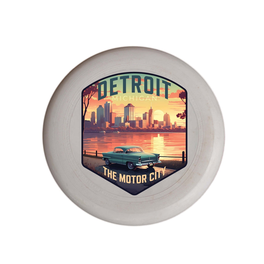 Detroit Michigan Design A Souvenir Frisbee Flying Disc Image 1