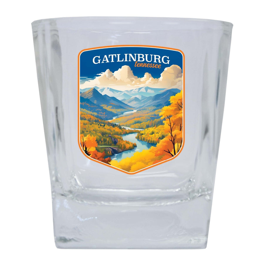 Gatlinburg Tennessee Design D Souvenir 10 oz Whiskey Glass Rocks Glass Image 1