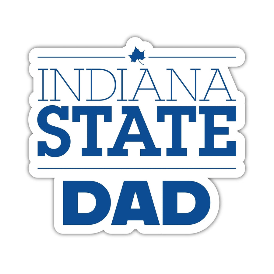 Indiana State University 4-Inch Proud Dad Vinyl Decal Sticker Officially Licensed Collegiate Product Image 1