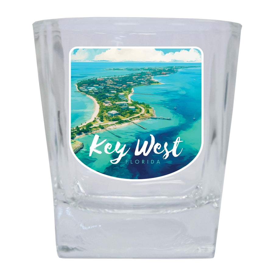 Key West Florida Design A Souvenir 10 oz Whiskey Glass Rocks Glass Image 1