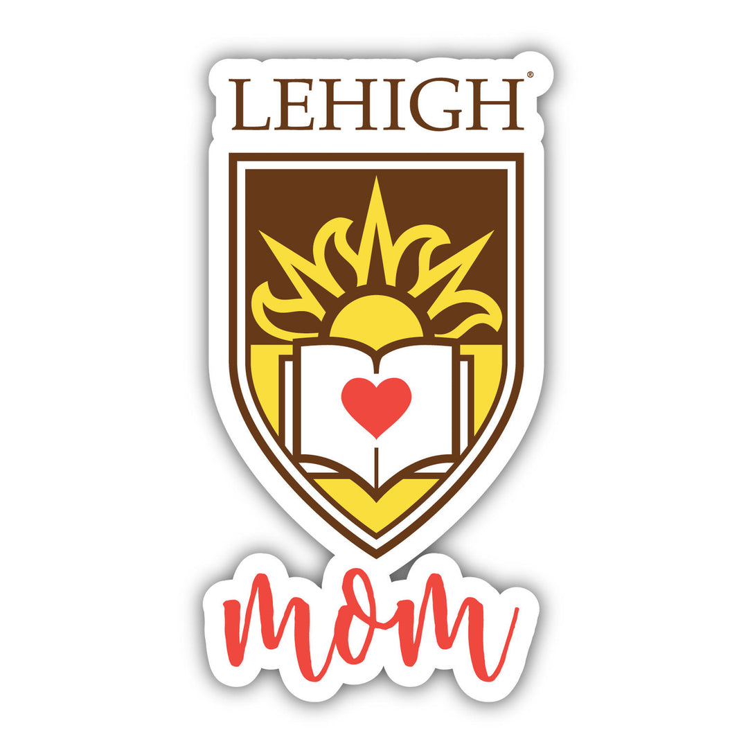 Lehigh University Mountain Hawks 4-Inch Proud Mom Vinyl Decal Sticker Officially Licensed Collegiate Product Image 1