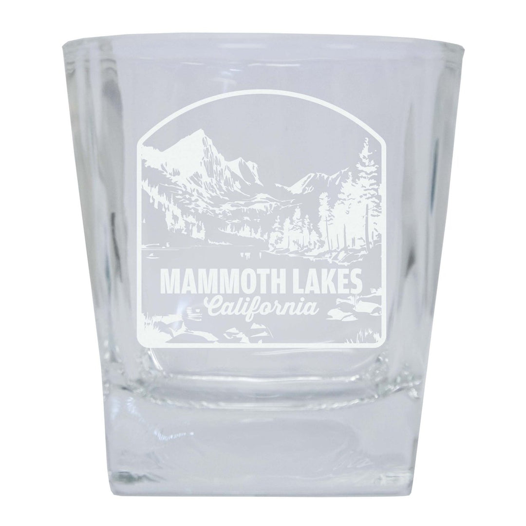 Mammoth Lakes California Souvenir 10 oz Engraved Whiskey Glass Rocks Glass Image 1