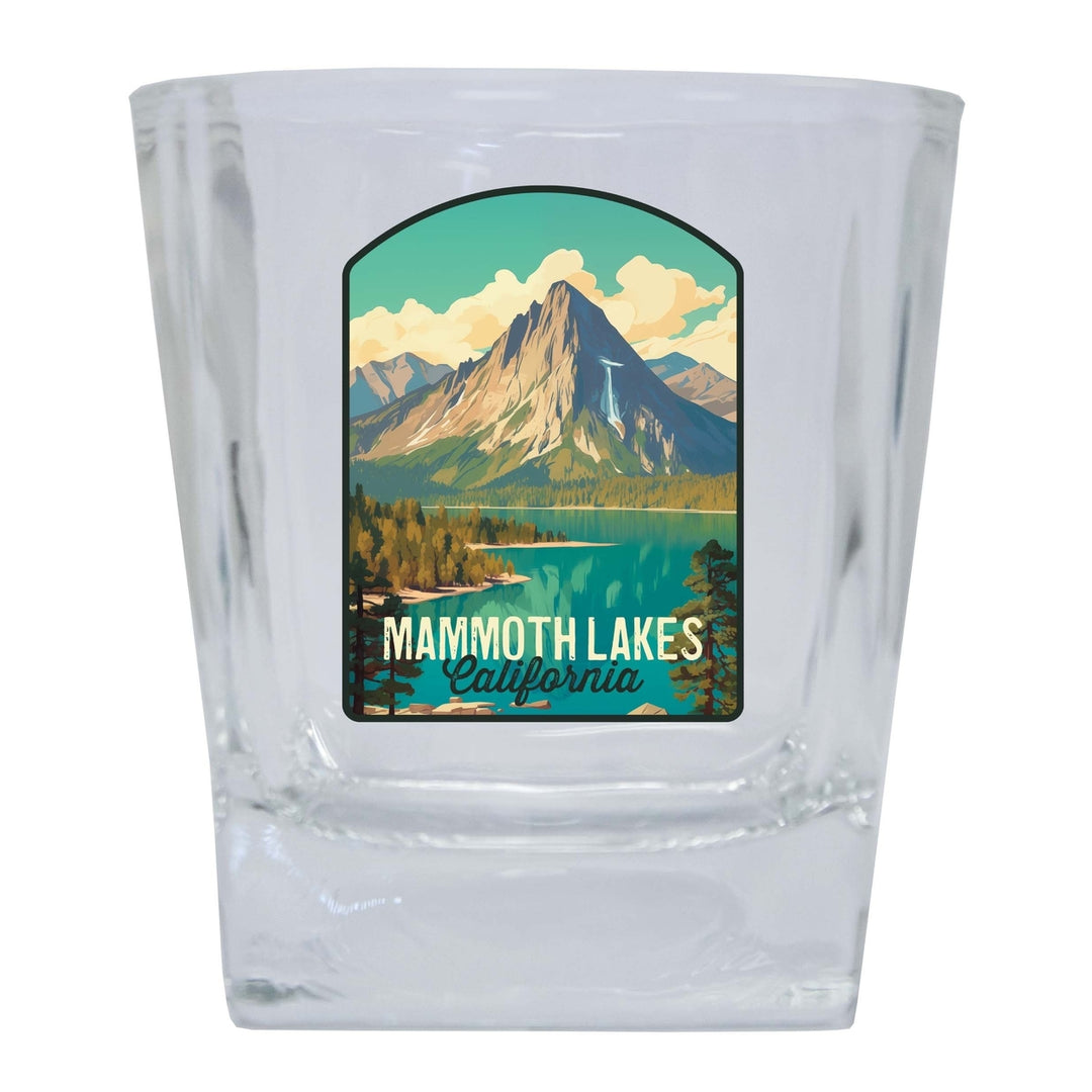 Mammoth Lakes California Design A Souvenir 10 oz Whiskey Glass Rocks Glass Image 1