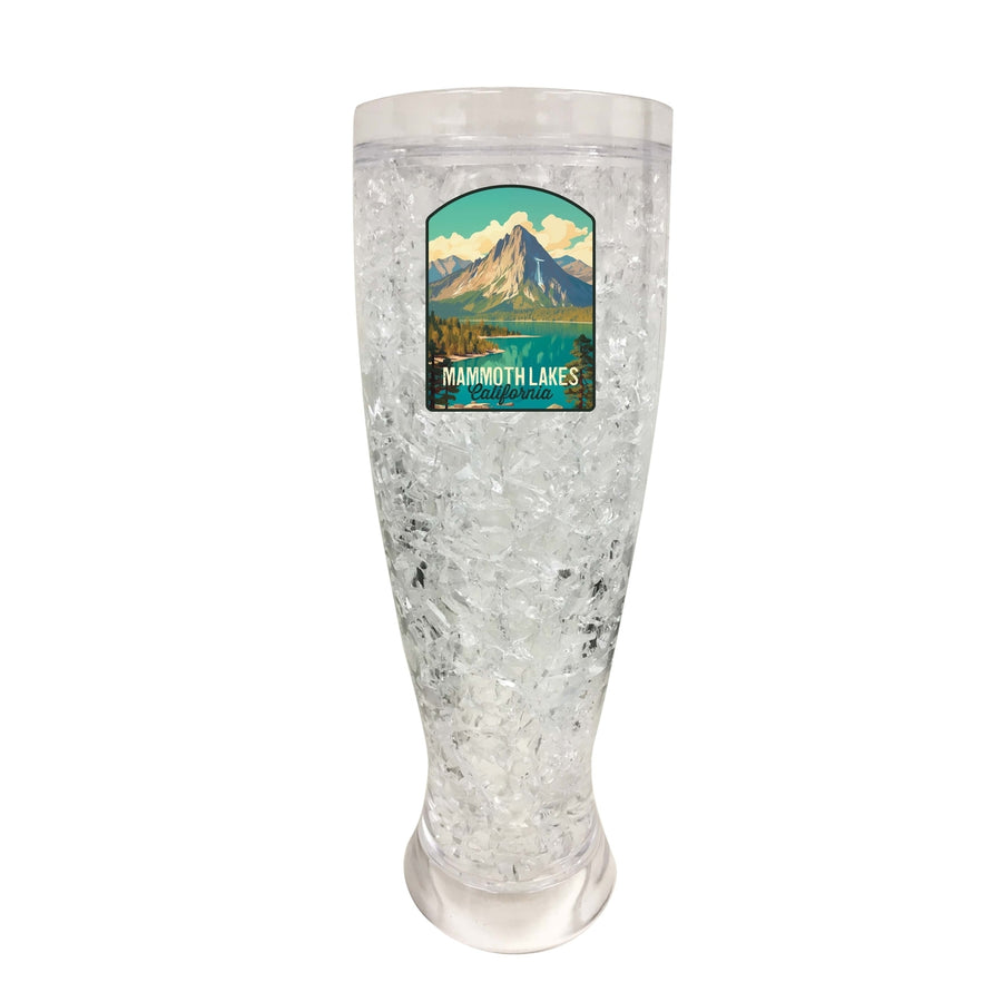 Mammoth Lakes California Design A Souvenir 16 oz Plastic Broken Glass Frosty Mug Image 1