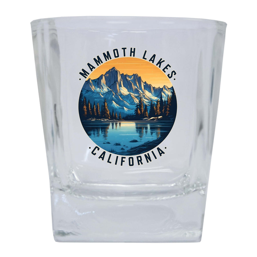 Mammoth Lakes California Design B Souvenir 10 oz Whiskey Glass Rocks Glass Image 1