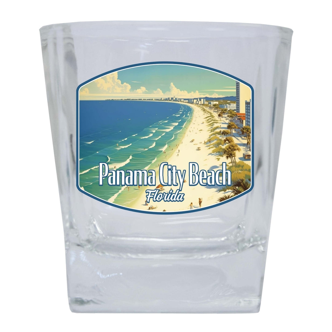 Panama City Beach Florida Design A Souvenir 10 oz Whiskey Glass Rocks Glass Image 1