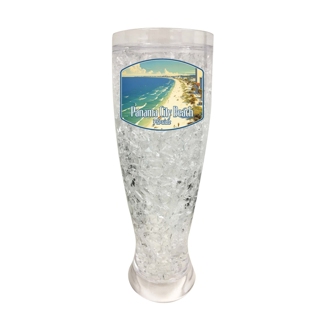 Panama City Beach Florida Design A Souvenir 16 oz Plastic Broken Glass Frosty Mug Image 1