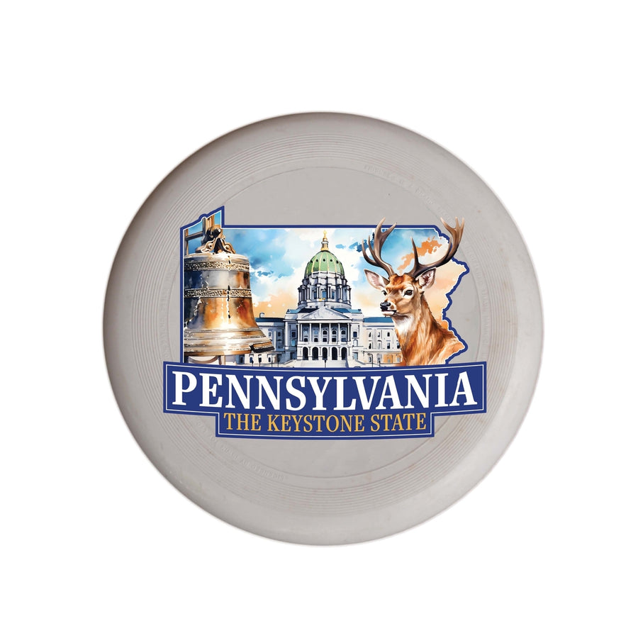 Pennsylvania Design D Souvenir Frisbee Flying Disc Image 1