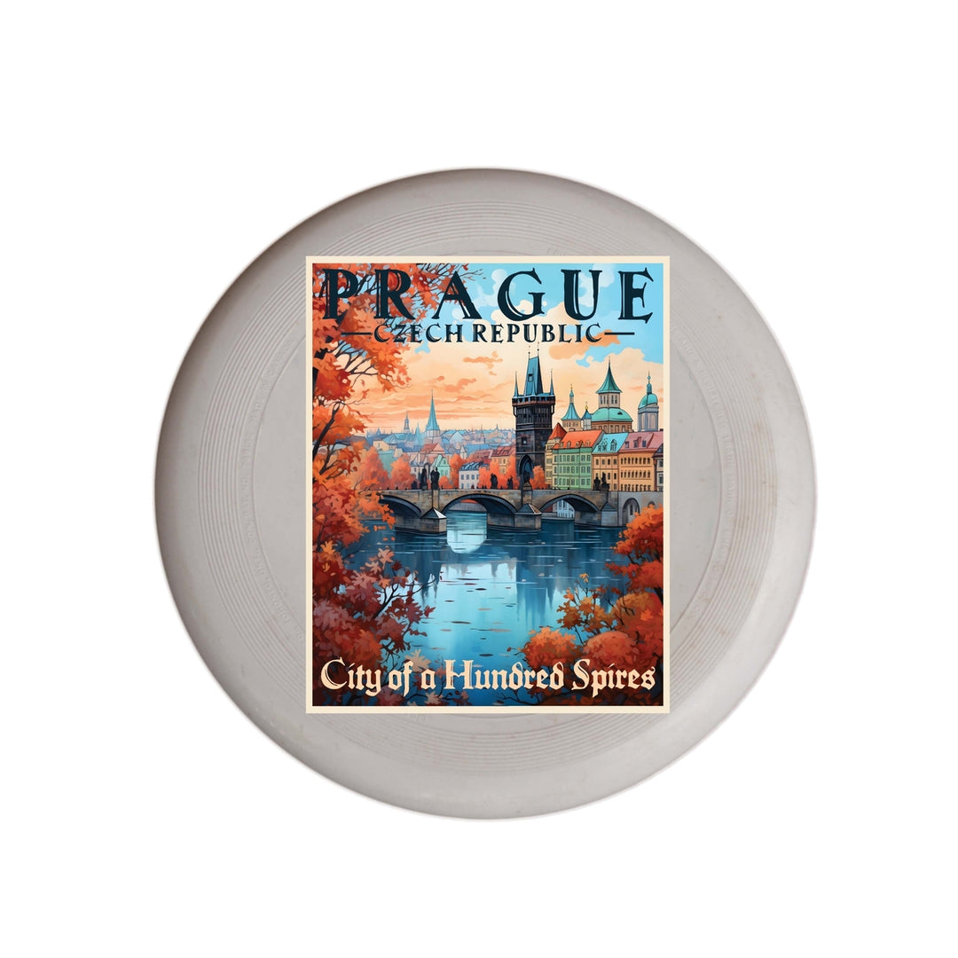 Prague Czech Republic Design A Souvenir Frisbee Flying Disc Image 1