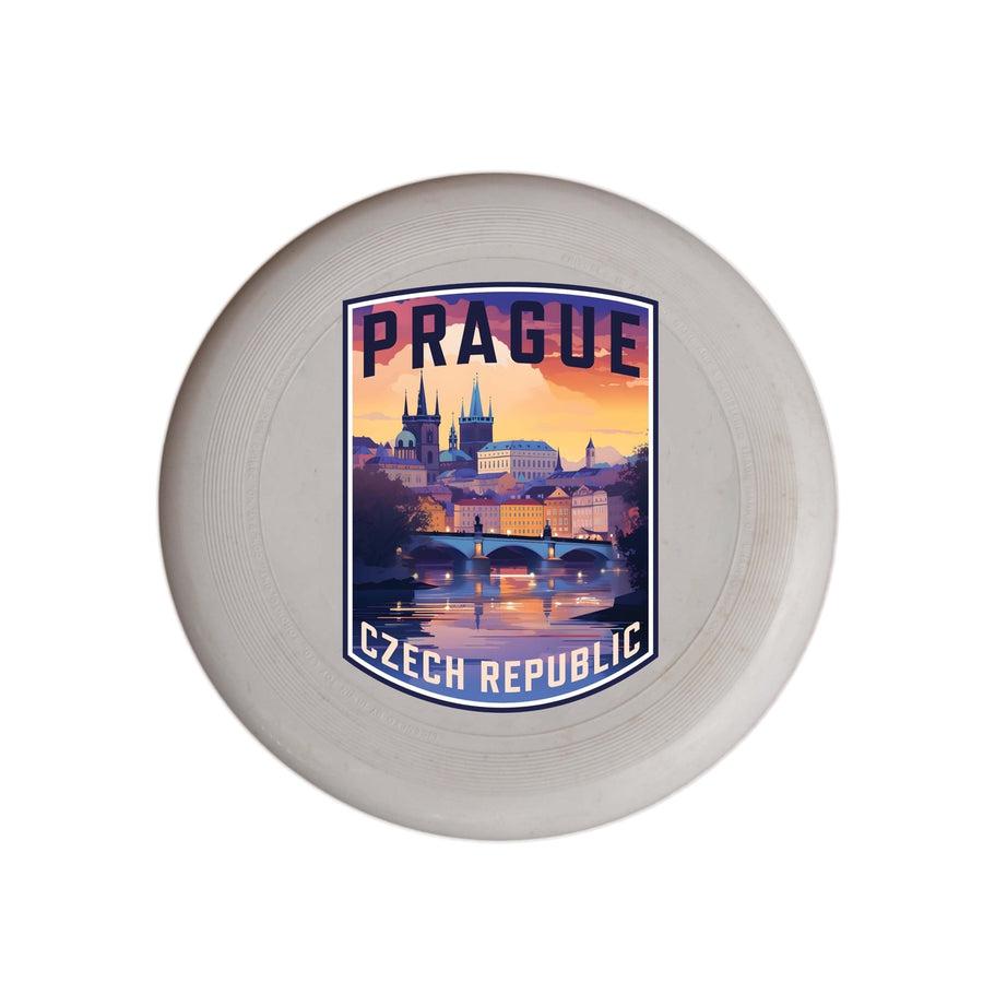 Prague Czech Republic Design B Souvenir Frisbee Flying Disc Image 1