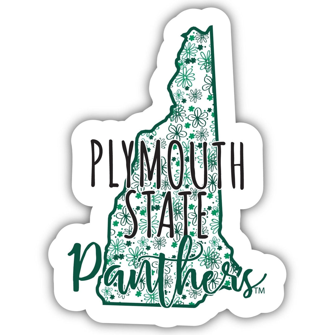 Plymouth State University Floral State Die Cut Decal 4-Inch Officially Licensed Collegiate Product Image 1