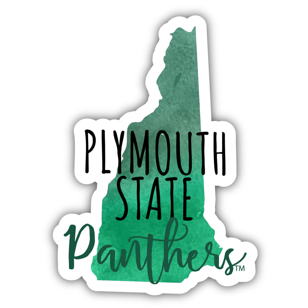 Plymouth State University Watercolor State Die Cut Decal 4-Inch Officially Licensed Collegiate Product Image 1