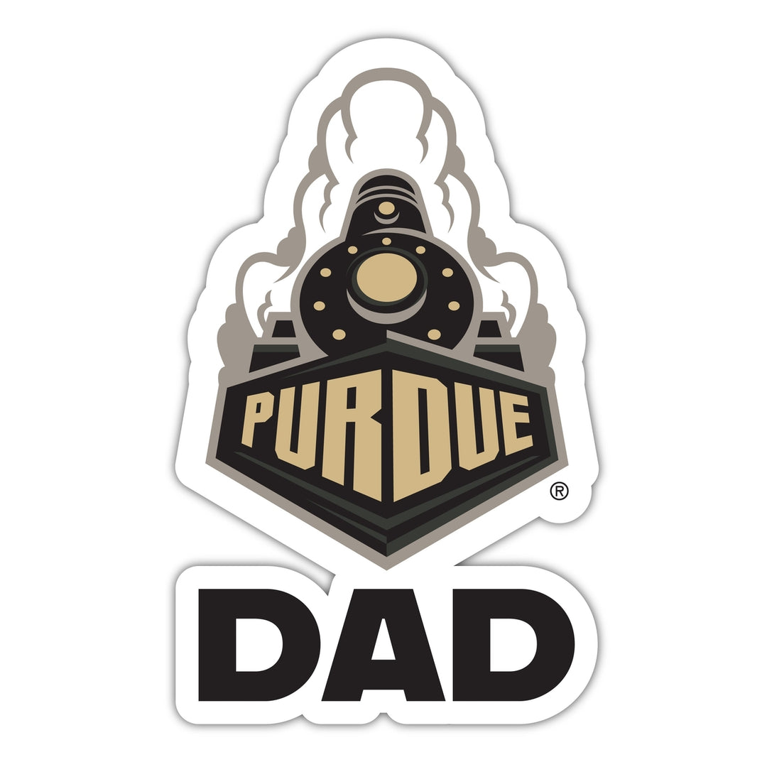 Purdue Boilermakers 4-Inch Proud Dad Vinyl Decal Sticker Officially Licensed Collegiate Product Image 1