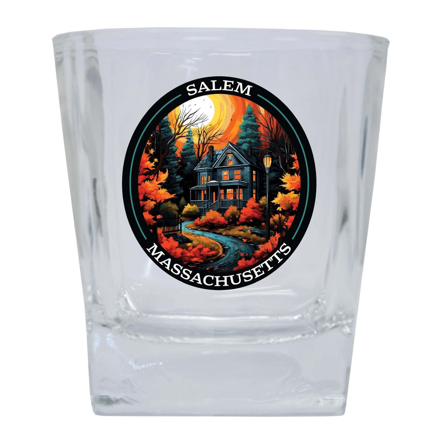 Salem Massachussettes Design B Souvenir 10 oz Whiskey Glass Rocks Glass Image 1