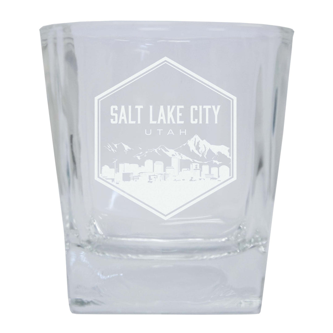 Salt Lake City Utah Souvenir 7 oz Engraved Shooter Glass Image 1