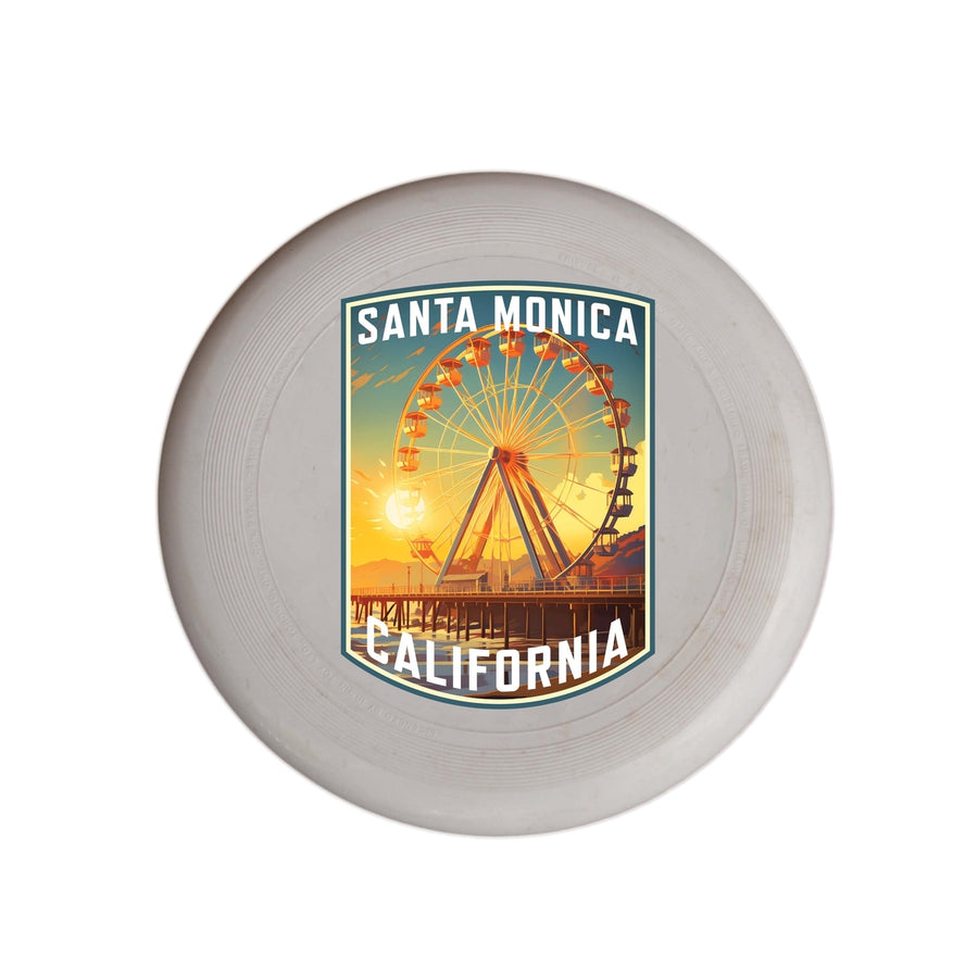 Santa Monica California Design C Souvenir Frisbee Flying Disc Image 1