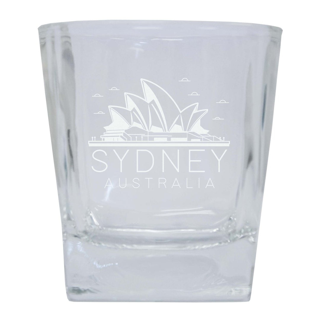 Sydney Australia Souvenir 10 oz Engraved Whiskey Glass Rocks Glass Image 1