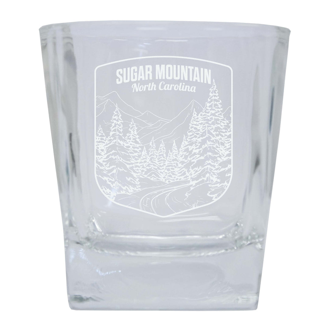 Sugar Mountain North Carolina Souvenir 10 oz Engraved Whiskey Glass Rocks Glass Image 1
